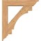 Ekena Millwork Merced Traditional Smooth Bracket w/ Offset Brace, Western Red Cedar, 7 1/2"W x 36"D x 40"H BKT0806X36X40MRC01SWR - alternate 4
